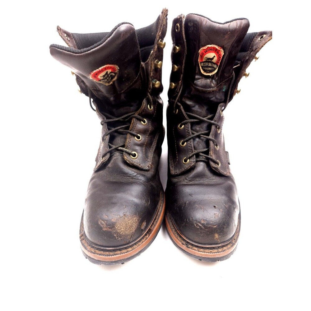 Red Wing Irish Setter 83808 Logger Steel Toe Work Boots Waterproof Mens 10 D - Picture 6 of 11